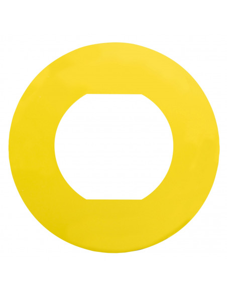 Harmony étiquette plate jaune vierge diam. 60 pour ZBZ1605 SCHNEIDER ZBY9101M