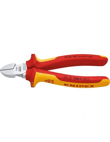 Pince coupante de côté Knipex Isolé 1000 V Longueur 160 mm KNIPEX 7006160