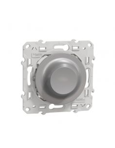 Wiser Odace variateur rotatif LED 2 fils zigbee alu SCHNEIDER S530513W