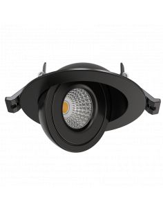 SPOT RT2012 NOIR 8W 690Lm CCT 2700K/3000K/4000K Orientable 90° Rotatif 360°LEO SOLUM S0160790D