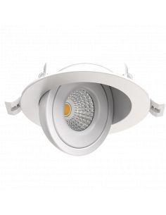 SPOT RT2012 BLANC 8W 690Lm CCT 2700K/3000K/4000K Orientable 90° Rotatif 360°LEO SOLUM S0150790D