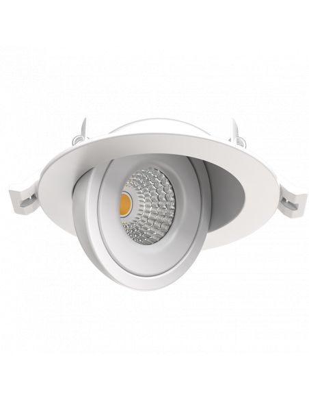 SPOT RT2012 BLANC 8W 690Lm CCT 2700K/3000K/4000K Orientable 90° Rotatif 360°LEO SOLUM S0150790D
