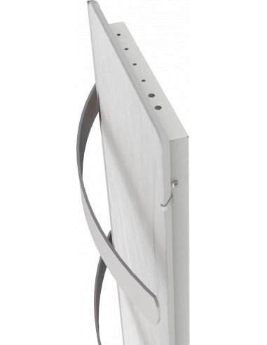 Sèche-serviettes rayonnnant SLIM 2.0 S-SERVIETTES 500W NATURA NOIR 100X25CM VALDEROMA 18500TL