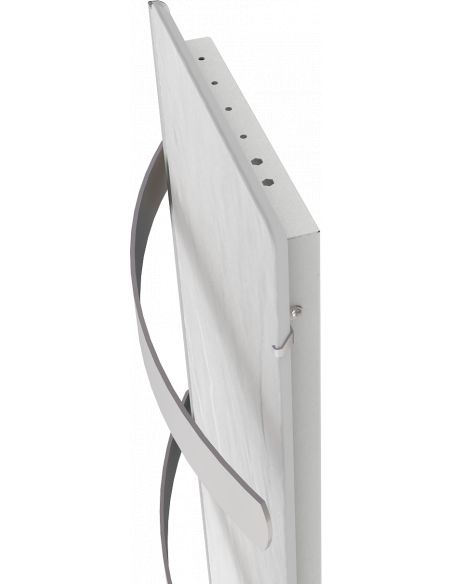 Sèche-serviettes rayonnnant SLIM 2.0 S-SERVIETTES 500W NATURA NOIR 100X25CM VALDEROMA 18500TL