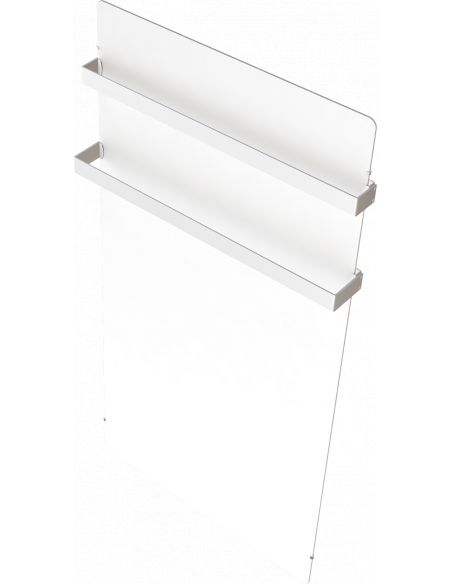 Sèche-serviettes rayonnnant SLIM 2.0 S-SERVIETTES 800W BLANC QUARTZ 100X50CM VALDEROMA 17800TL