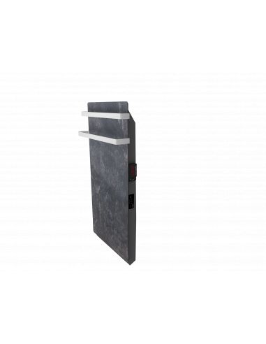 Sèche-serviettes soufflant GODAI SOUFFLANT 700+1000W NATURA NOIR VALDEROMA NN17BLG