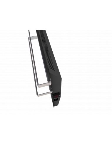 Sèche-serviettes soufflant GODAI SOUFFLANT 700+1000W NATURA NOIR VALDEROMA NN17BLG