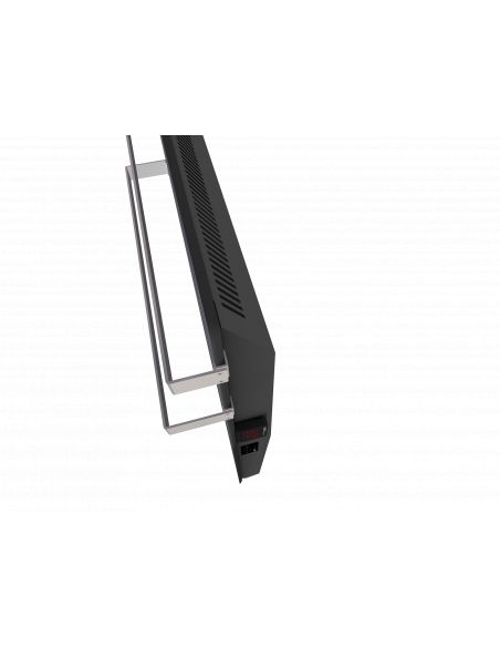 Sèche-serviettes soufflant GODAI SOUFFLANT 700+1000W NATURA NOIR VALDEROMA NN17BLG