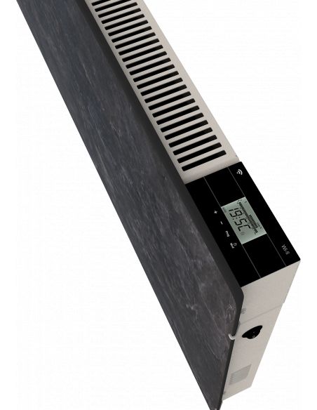 Radiateur à inertie WIFI 2000W HORIZONTAL 100X50CM NATURA NOIR VALDEROMA NN2000W