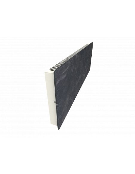 Radiateur à inertie PLINTHO 2000 W NATURA NOIR 100X35CM VALDEROMA NN2000P