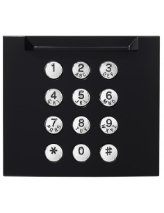 Façade finition noire satinée pour module claiver d'appel GT10K GF10KPB AIPHONE 200437
