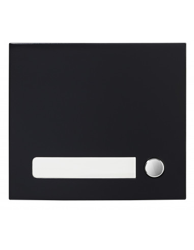Façade 1 BP finition noire satinée pour module d'appel GTSW GF1PB AIPHONE 200431