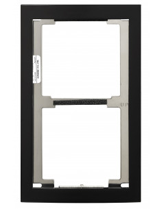 Façade finition noire satinée cadre 2 modules GF2FB AIPHONE 200440
