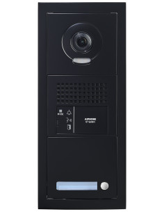 Platine vidéo modulaire, 1 appel, finition noir, emplacement Vigik GTBVH1PSBMB AIPHONE 200467