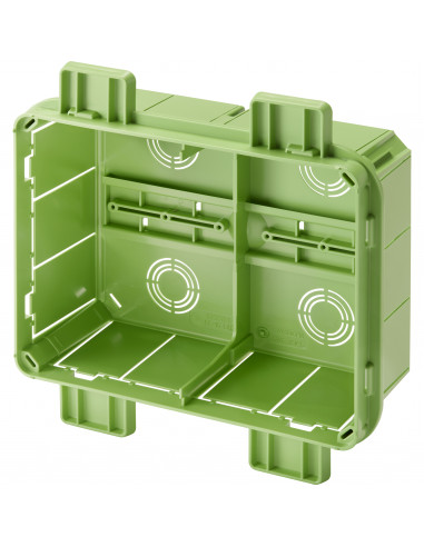 BACK BOX FLUSH M.DIN R. 392X152X75 GREEN GEWISS GW48118PM