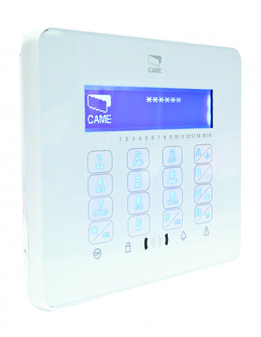 Clavier alarme filaire blanc + 2 E/S CAME 001STDCSB