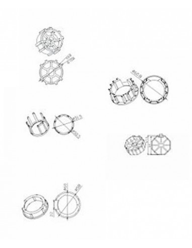 Kit adaptateurs universels série 5 CAME 001U-Y0040