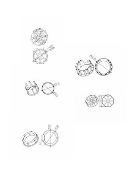 Kit adaptateurs universels série 5 CAME 001U-Y0040