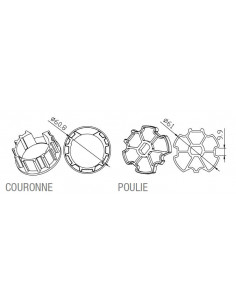 Adaptateur rond Z.F. 64 x 1mm CAME 001YK5112