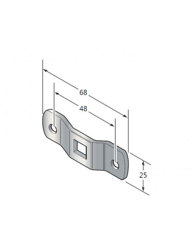 Oméga à entraxe 48mm logement Q10 CAME 001YM0014