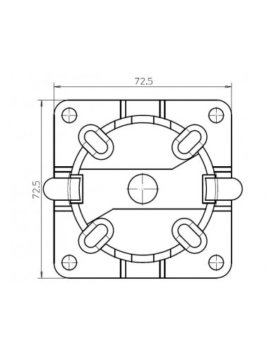 Fixation rapide avec trou en plastique max. 20Nm CAME 001YM0116