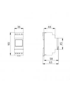Horloge Modulaire Digitale Annuelle B.E.G CHRONOLUX TS-DY1 92674 2