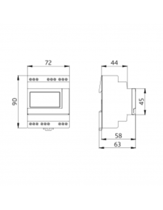 Horloge Modulaire Digitale Annuelle B.E.G CHRONOLUX TS-DY2 92675 2