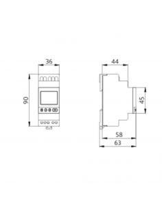 HORLOGE MODULAIRE DIGITALE HEBDO B.E.G CHRONOLUX 93152 2