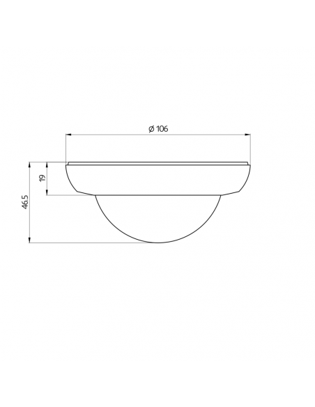 LENTILLE PD4N DE COULEUR NOIR MAT RAL9005 937332 LUXOMATNET 93733