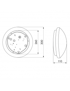 Hublot Ip23 Acrylique Culot E27 B.E.G LUXOMATIC L8-AC-E27 94446 2