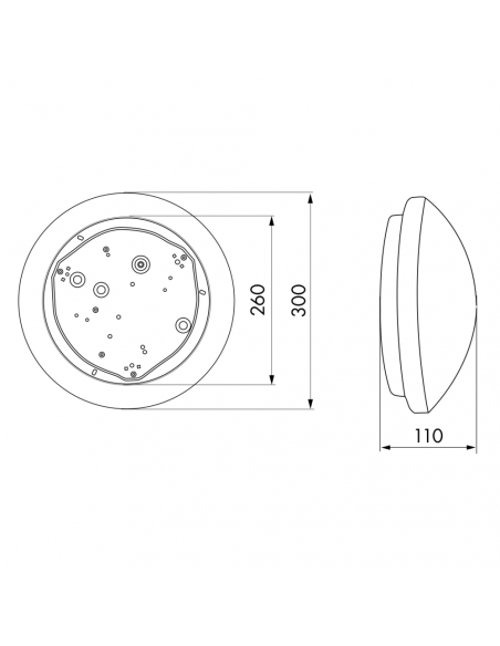 L7-PC-E27 HUBLOT IP23 POLYCARBONATE CULOT E27 944514 LUXOMATIC 94451