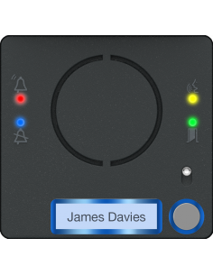 Façade pour module audio avec bouton simple CAME 60020610