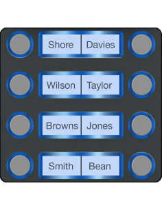 Façade pour module appels avec 8 boutons CAME 60020690