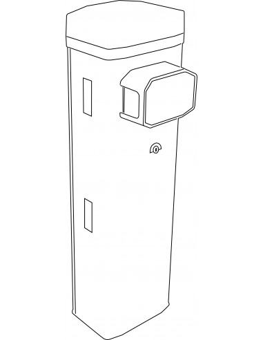 Barrière GGT40ACS 230V moteur 24V avec encodeur. RALX personnalisé CAME 803BB-0280