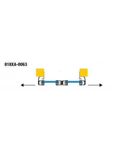 S30 Vantaux 1m+1m L2060-H2490 mm CAME 818XA-0063