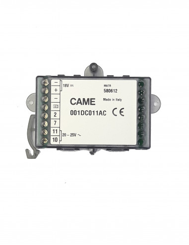 Convertisseur de tension 24VAC/18VDC - 1A CAME 840EC-0010