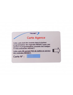 Carte agence pour compte HEXACT WEB sans logo AIPHONE HECAGSL 150021