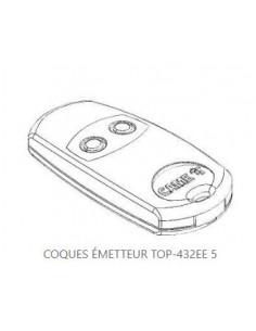 Coques émetteur 001TOP-432EE (5 pièces) CAME 88006-0027