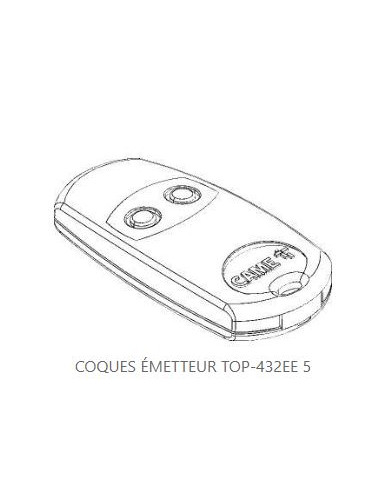 Coques émetteur 001TOP-432EE (5 pièces) CAME 88006-0027