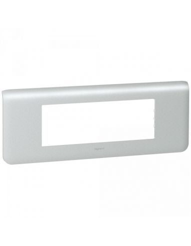 PLAQUE 6 MODULES HORIZONTALE ALU LEGRAND 079016