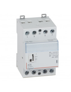 Contacteur de puissance CX³ bobine 230V 4 Pôles 250V 40A contact 4F 3 modules LEGRAND 412553
