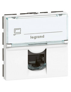 PRISE RJ45 CATEGORIE 6 UTP MOSAIC 2 MODULES LEGRAND 076564