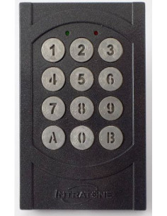 Digicode INTRATONE Mini 12 touches rétro-éclairées finition ZAMAK gestion TEMPS REEL avec MINI HF INTRATONE INT04-0107