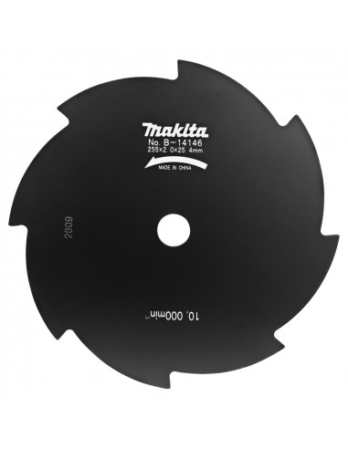 Lame 8 dents de débroussaillage 255x25,4mm MAKITA B-14146
