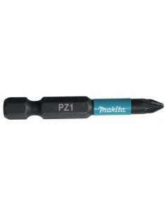 Embout Impact Black 50 mm POZIDRIV Hexa 1/4'' PZ1 50mm 2 Pièces MAKITA B-63747