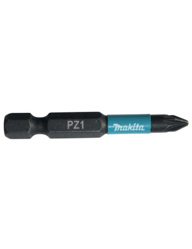 Embout Impact Black 50 mm POZIDRIV Hexa 1/4'' PZ1 50mm 2 Pièces MAKITA B-63747