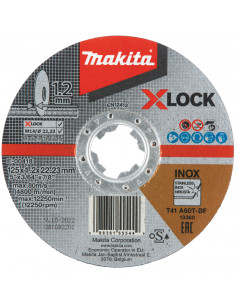 DISC TRONC INOX  X-LOCK  125x1.2x22.23  A60T MAKITA E-00418