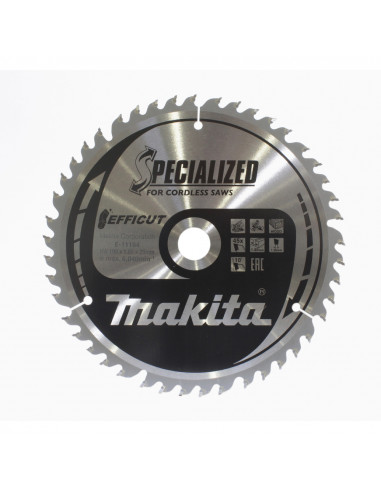 Lame de scie circulaire T.C.T Efficut 190 x 20 mm 45 dents MAKITA E-11184