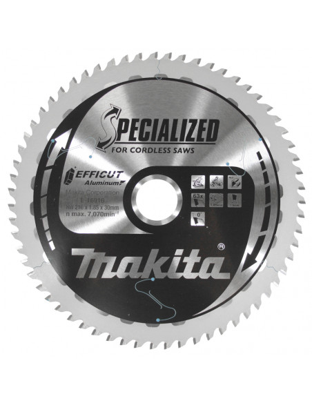 LAME CARB ALU EFFICUT 216X30MM 63D MAKITA E-16916