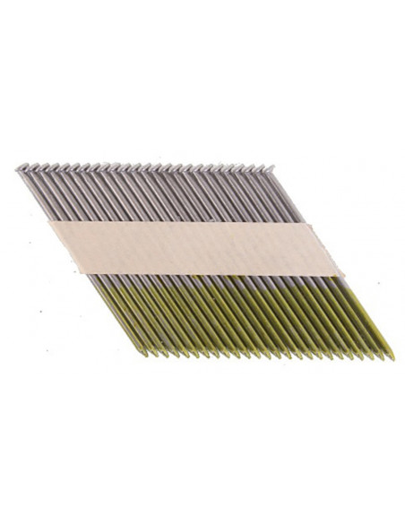 3000 Clous 34° tête D lisses en bandes collées pour cloueurs pneumatiques et à gaz (GN900, IM350, IM90) MAKITA F-30579